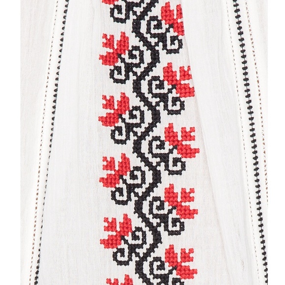 Ulla Johnson Pretty Embroidered Peasant Blouse size small - Picture 4 of 5